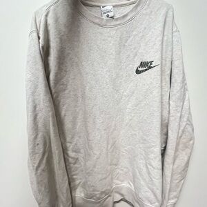 Nike Men's Heather Gray Crewneck Sweater